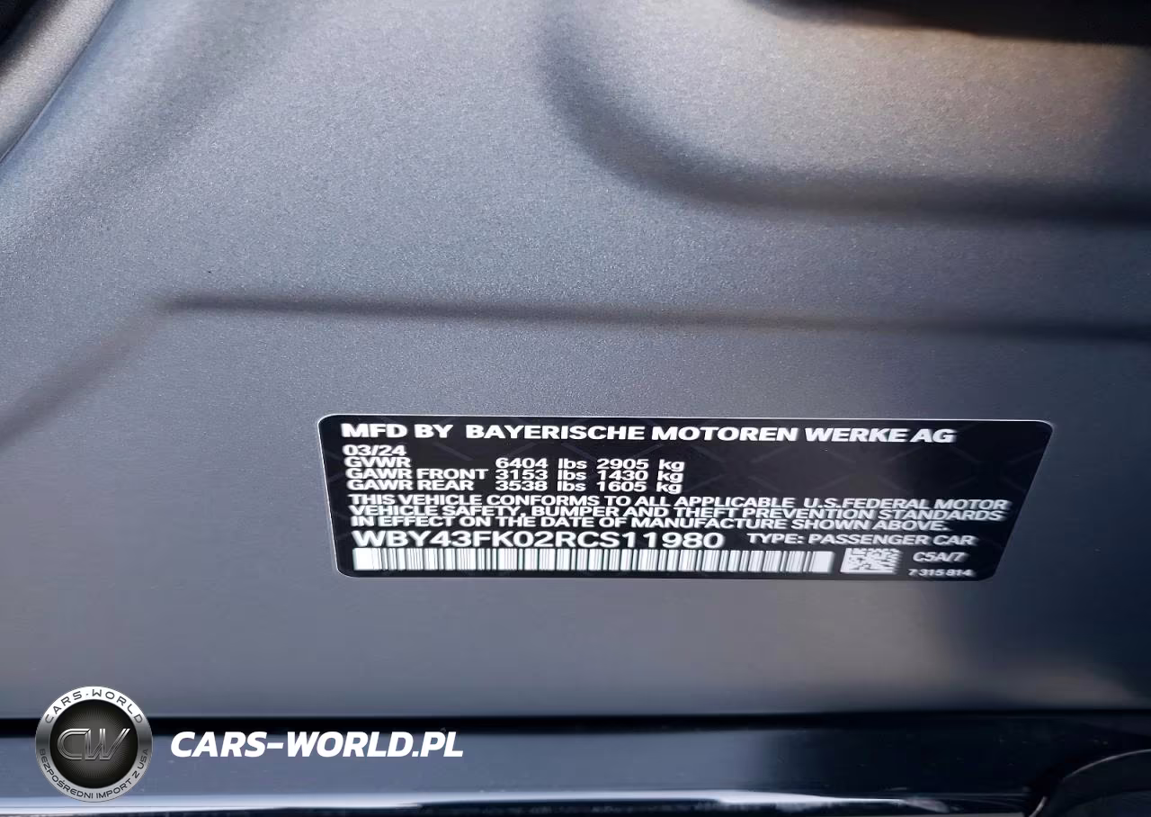 2024 BMW I5 M60 VIN:WBY43FK02RCS11980 - 12