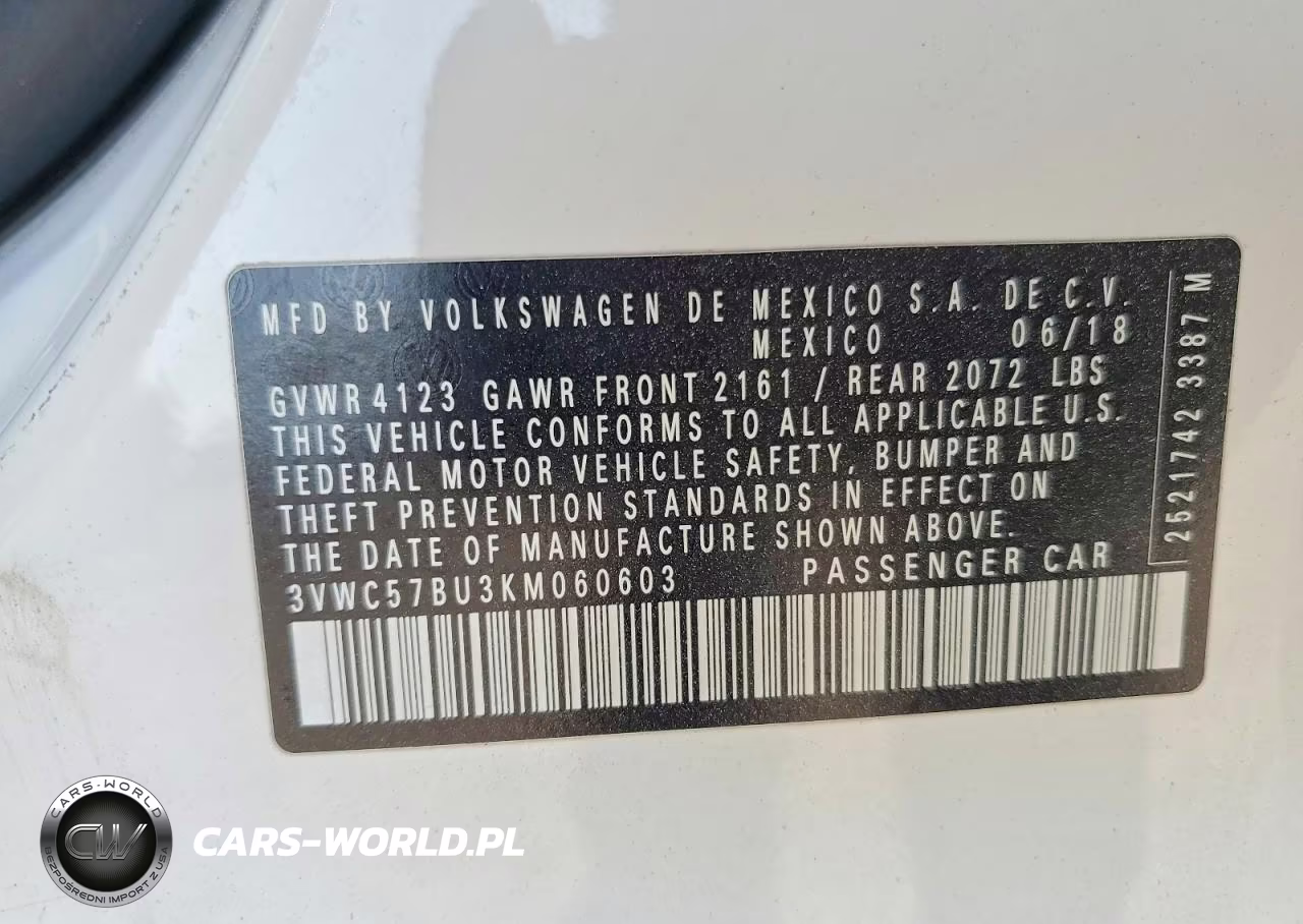 2019 Volkswagen Jetta S VIN:3VWC57BU3KM060603 - 12