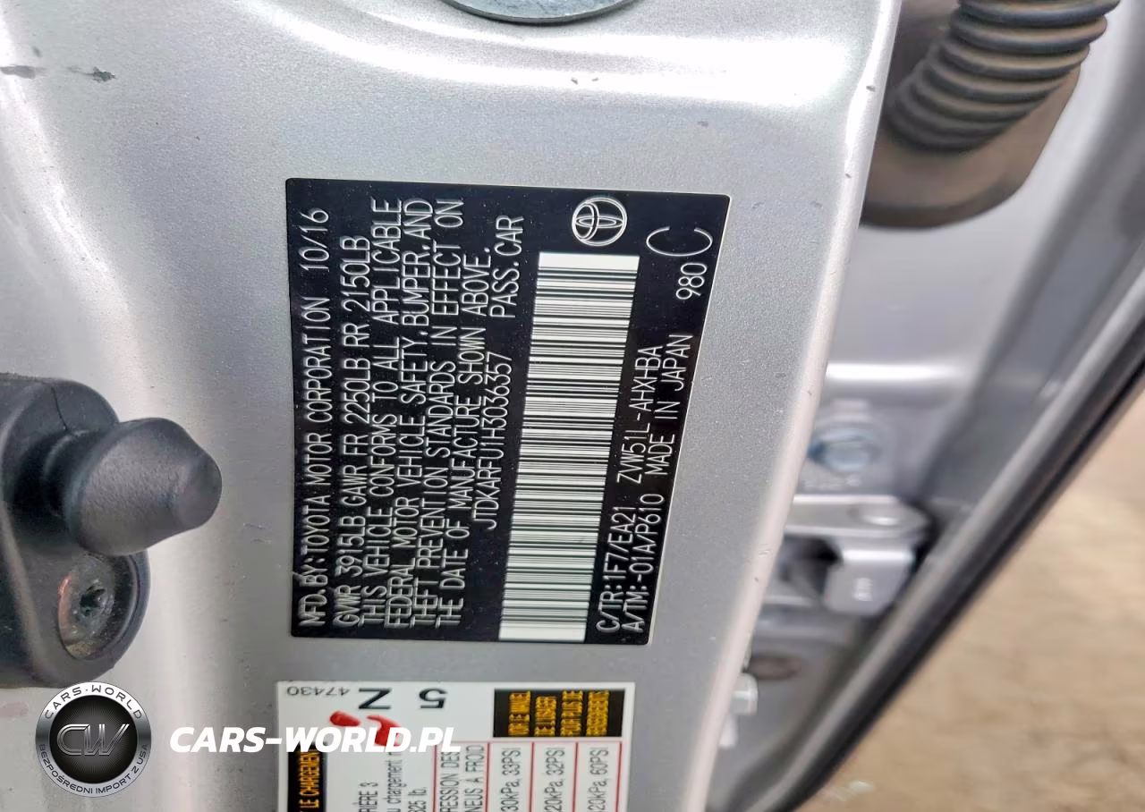2017 Toyota Prius Three Touring VIN:JTDKARFU1H3036357 - 12