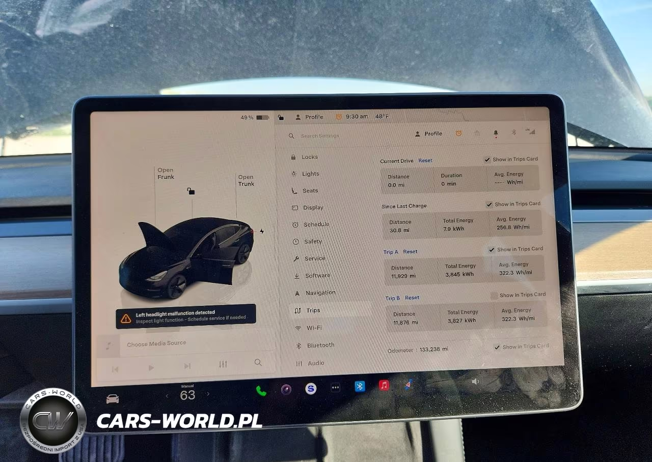 2022 Tesla Model 3 VIN:5YJ3E1EA1NF288013 - 9