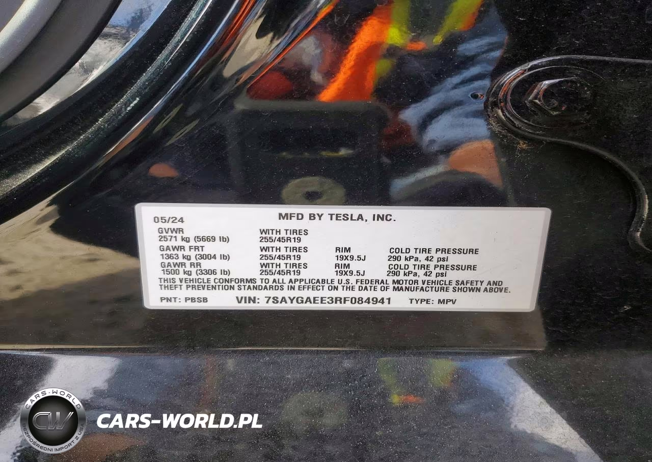 2024 Tesla Model Y VIN:7SAYGAEE3RF084941 - 14