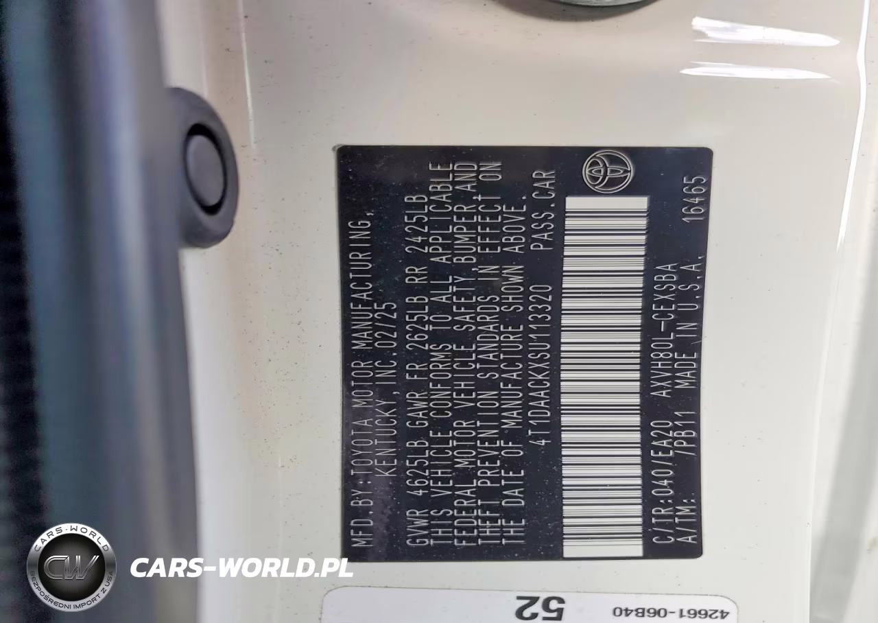 2025 Toyota Camry Se VIN:4T1DAACKXSU113320 - 12