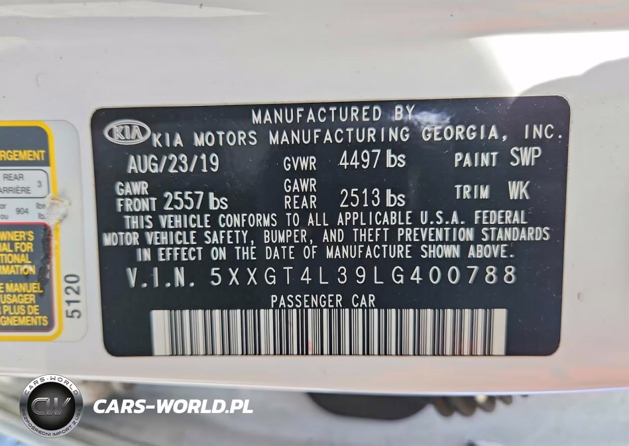 2020 Kia Optima Lx VIN:5XXGT4L39LG400788 - 12