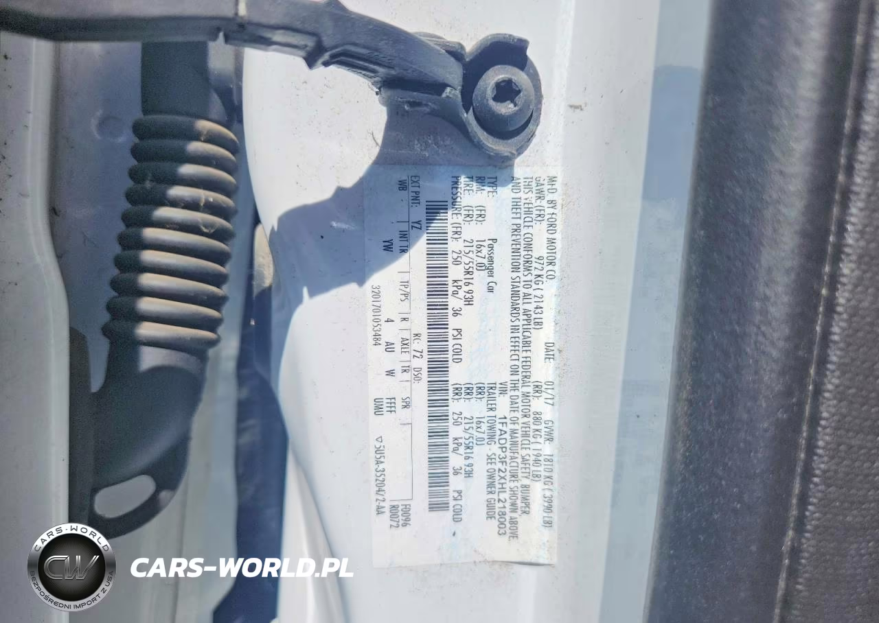 2017 Ford Focus Se VIN:1FADP3F2XHL218003 - 12