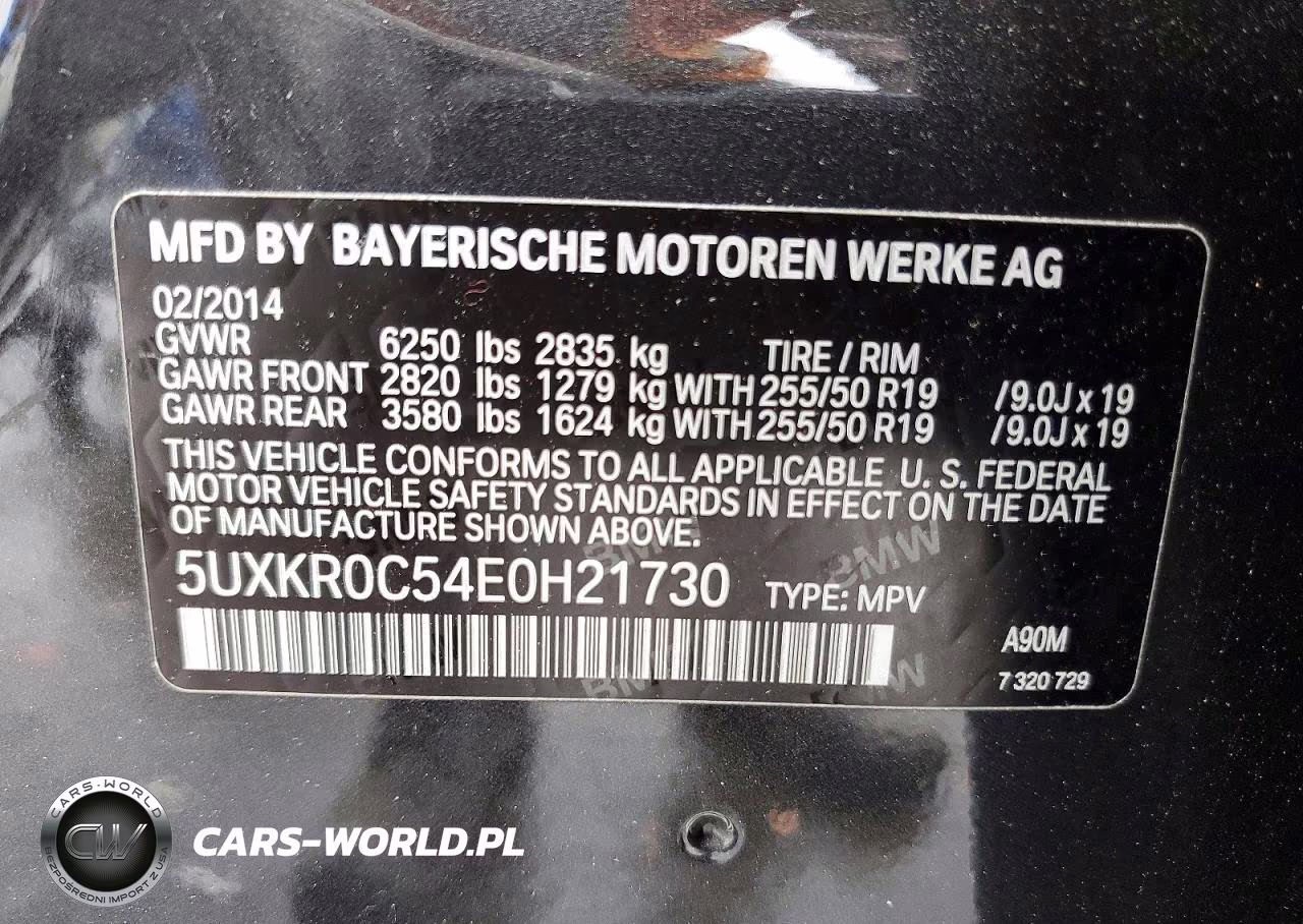 2014 BMW X5 xDrive35I VIN:5UXKR0C54E0H21730 - 13