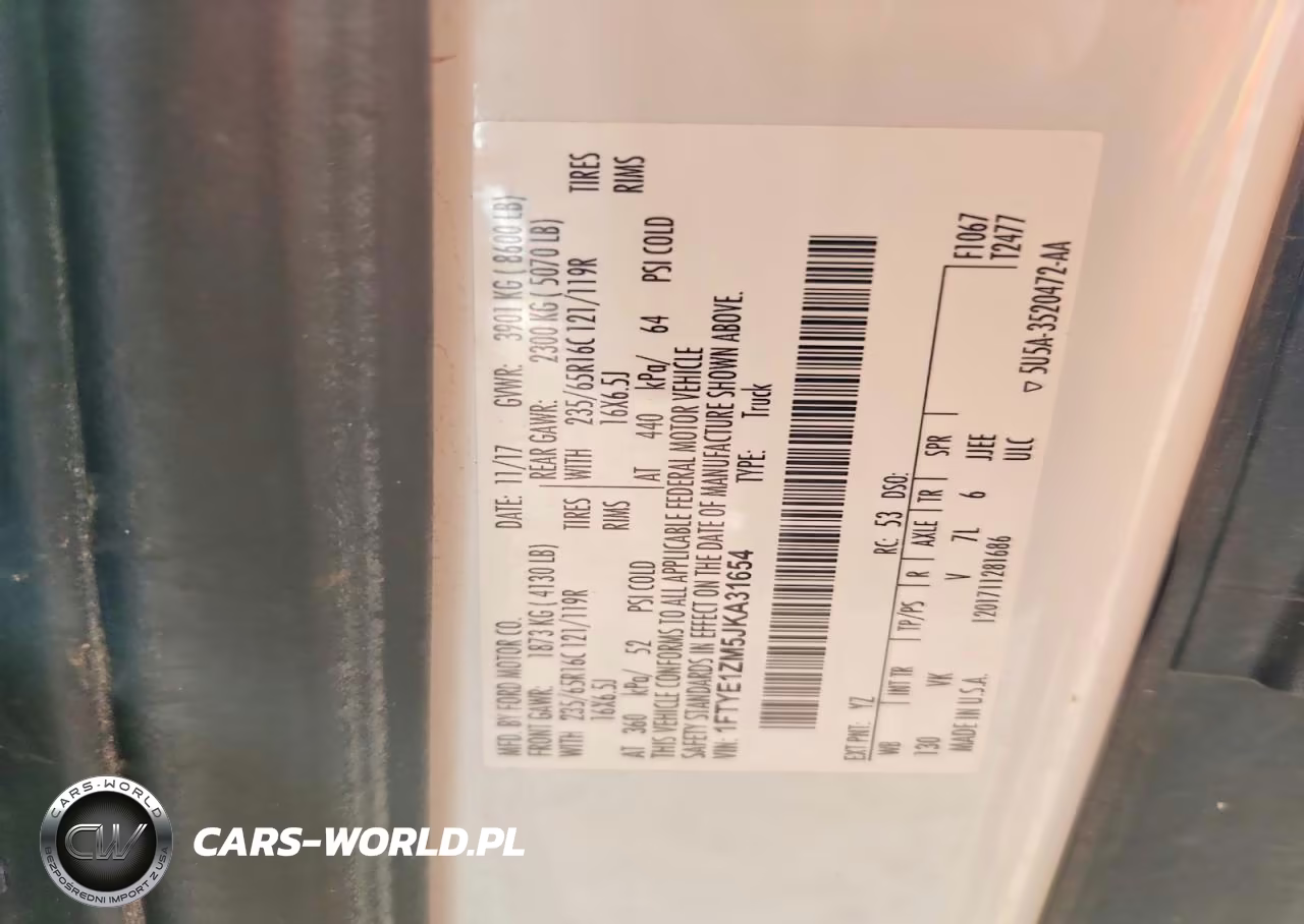2018 Ford Transit 150 Delivery Van VIN:1FTYE1ZM5JKA31654 - 13