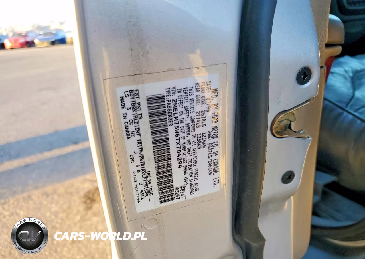 1996 Mercury Marquis VIN:2MELM75W6TX704294 - 12