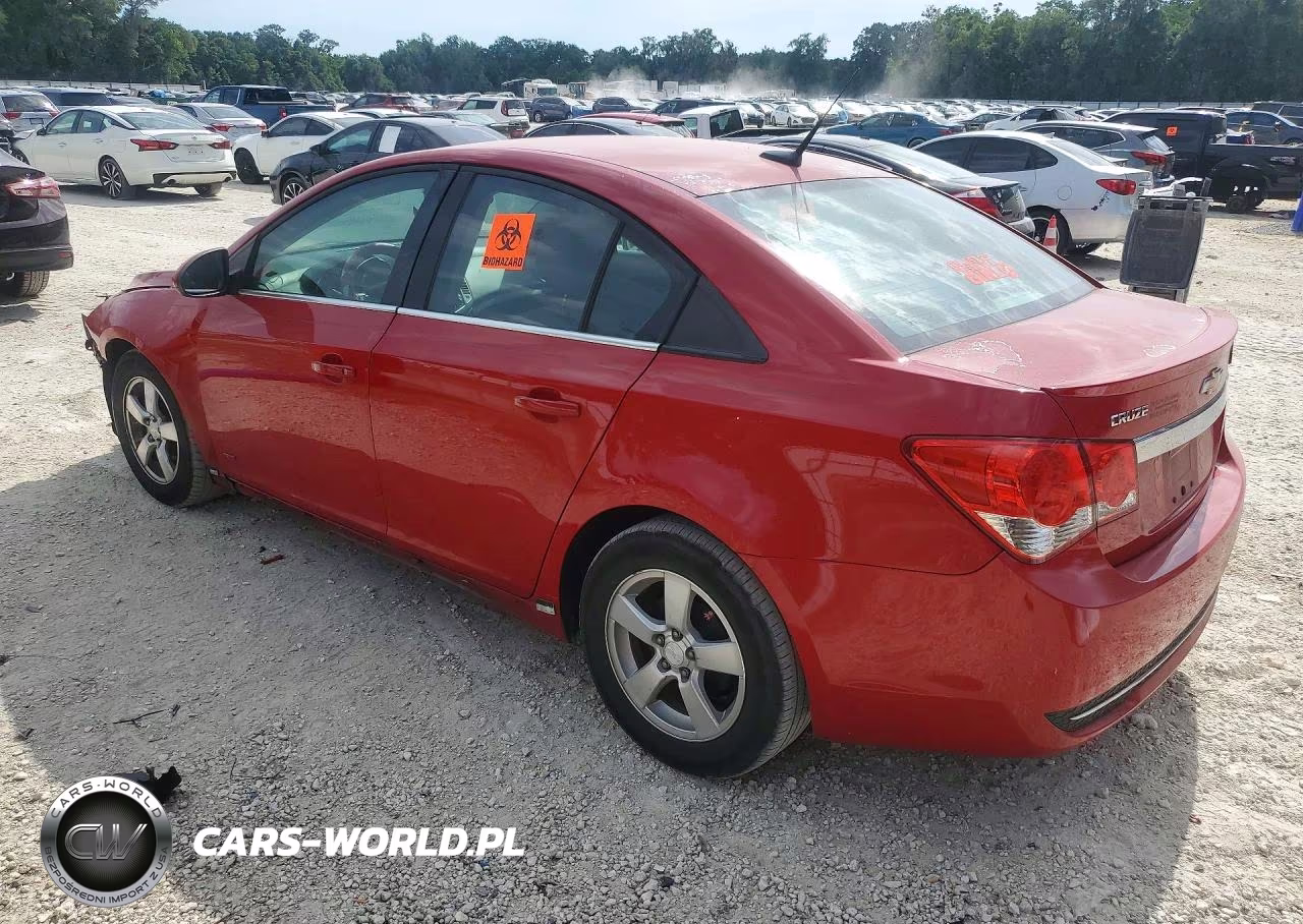 2012 Chevrolet Cruze Lt VIN:1G1PF5SC7C7291408 - 2