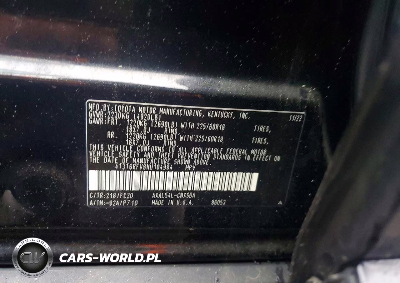 2022 Toyota Rav4 Se VIN:4T3T6RFV8NU104984 - 13