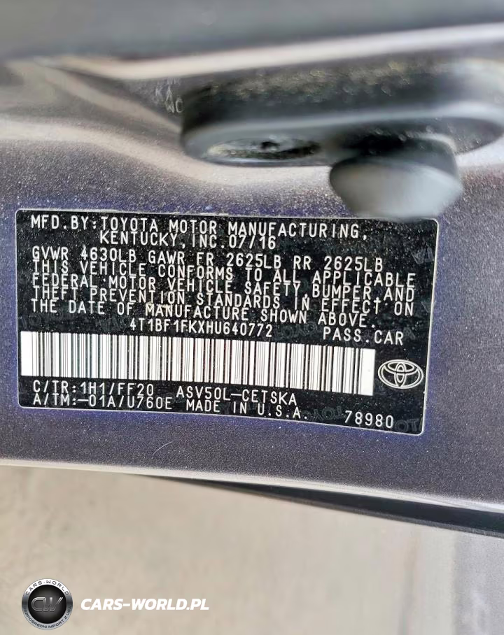 2017 Toyota Camry Se VIN:4T1BF1FKXHU640772 - 12