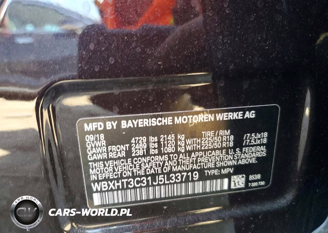 2018 BMW X1 xDrive28I VIN:WBXHT3C31J5L33719 - 13