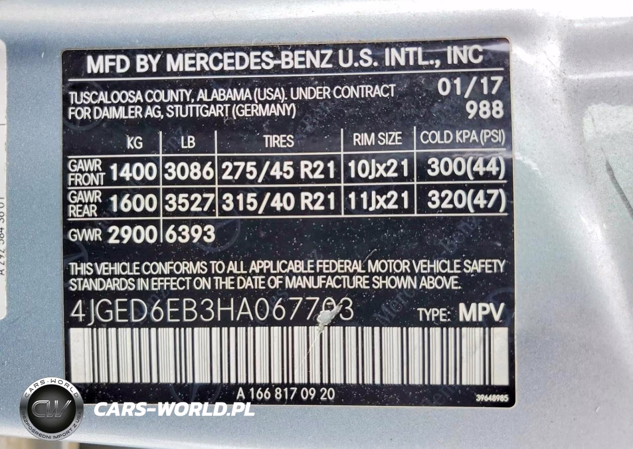 2017 Mercedes-Benz Gle Coupe 43 Amg VIN:4JGED6EB3HA067703 - 13