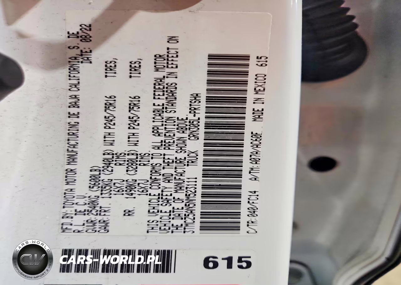 2022 Toyota Tacoma Sr5 V6 VIN:3TMCZ5AN5NM523111 - 12