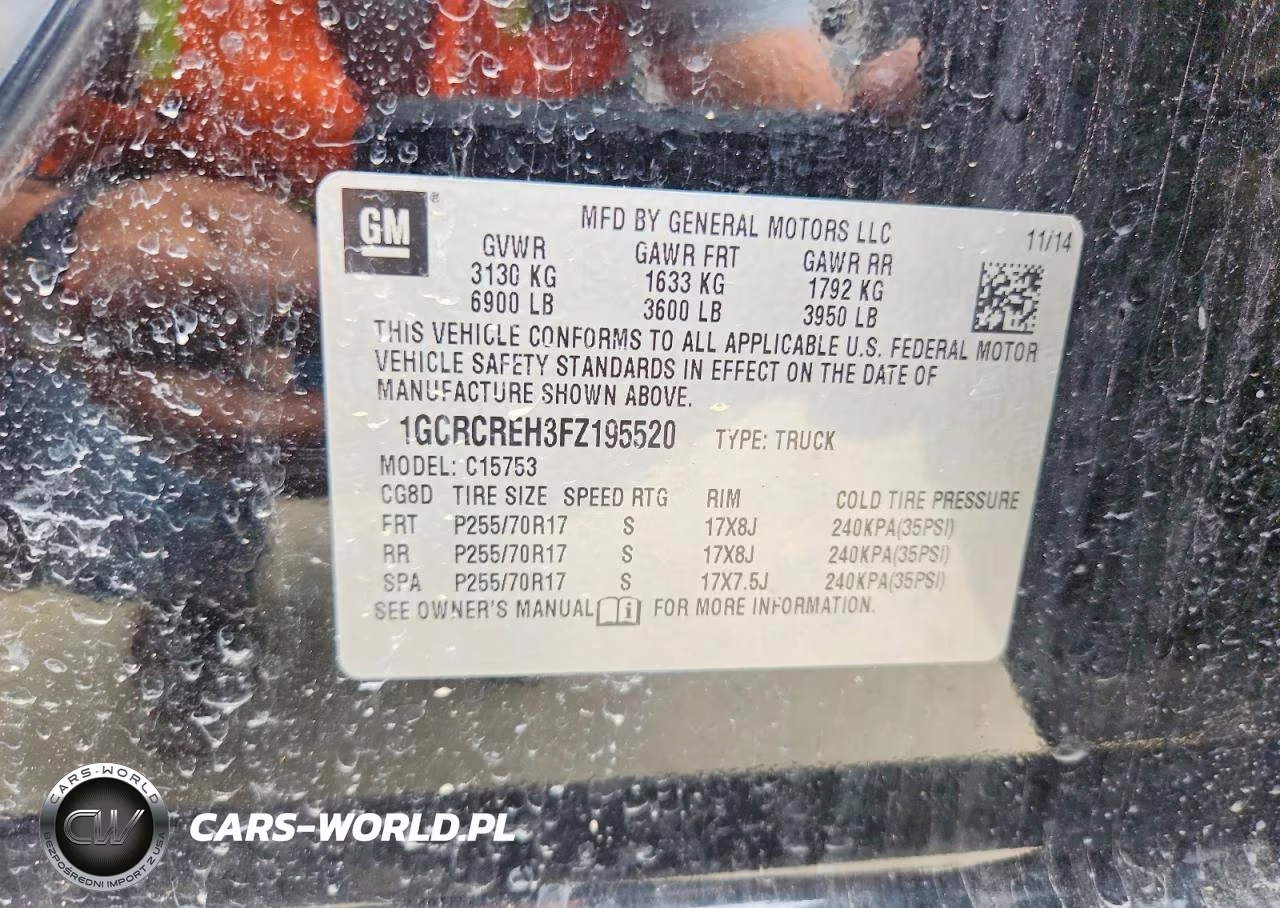 2015 Chevrolet Silverado C1500 Lt VIN:1GCRCREH3FZ195520 - 12