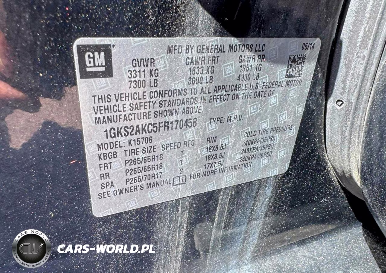 2015 GMC Yukon Sle VIN:1GKS2AKC5FR170458 - 13