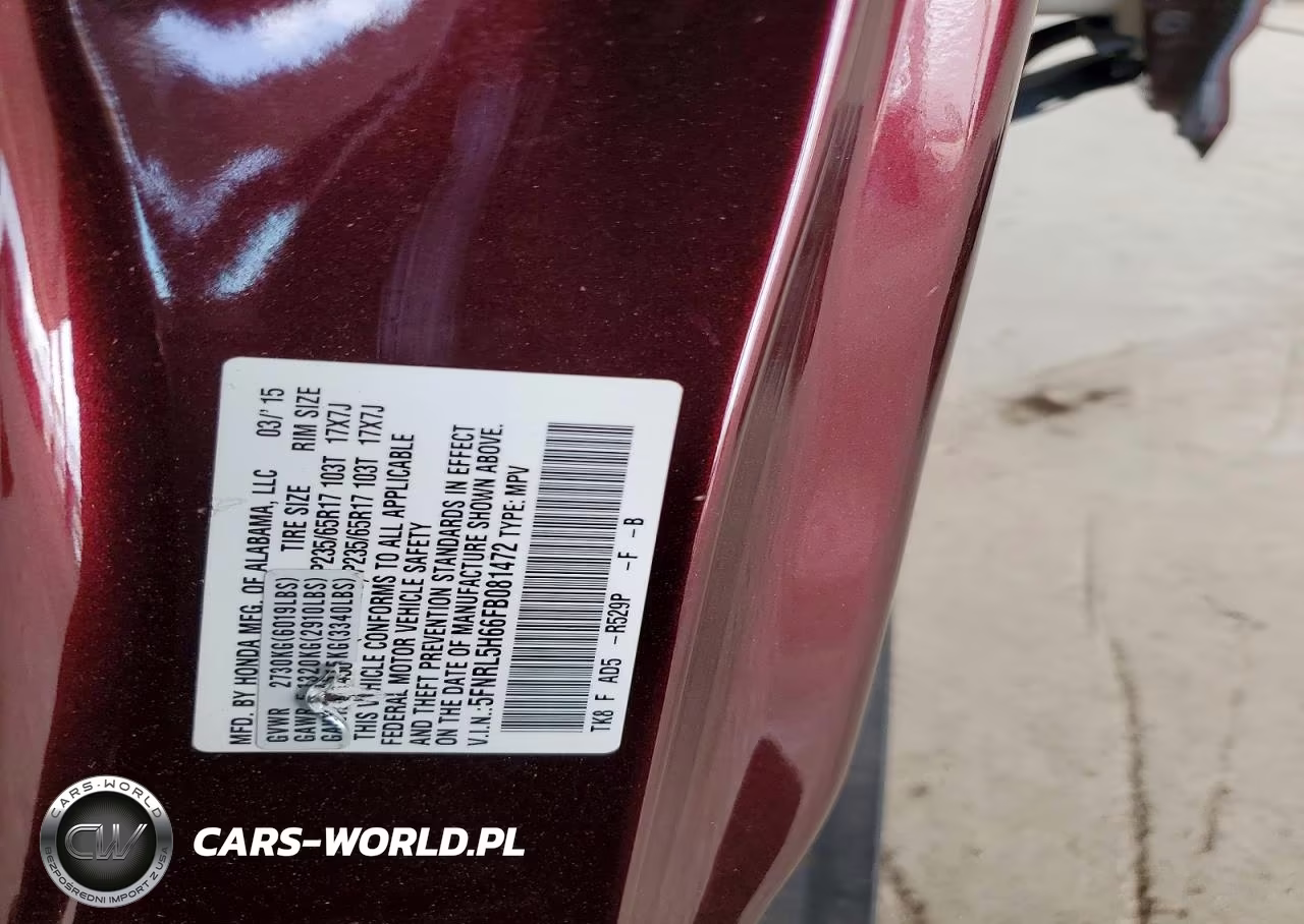 2015 Honda Odyssey Exl VIN:5FNRL5H66FB081472 - 13
