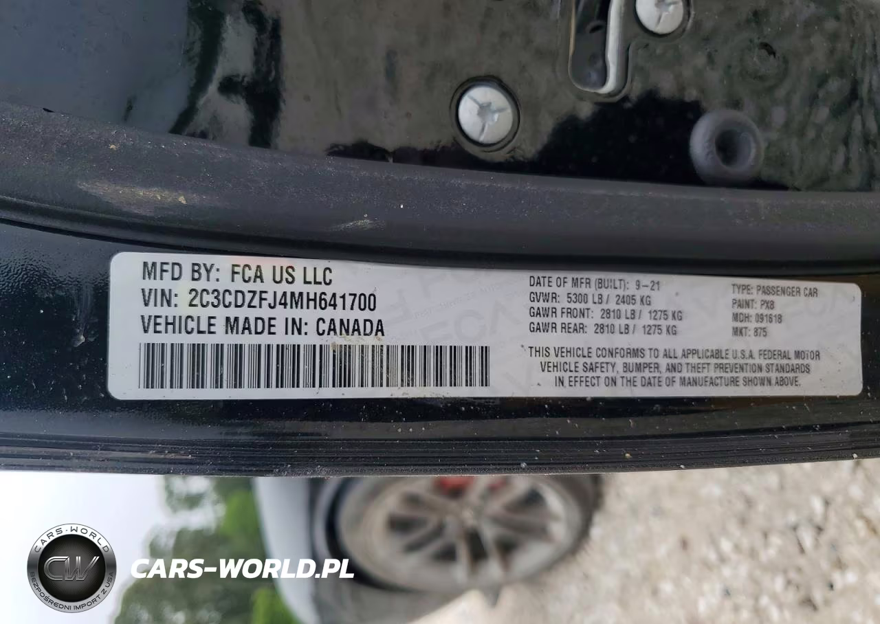 2021 Dodge Challenger R VIN:2C3CDZFJ4MH641700 - 12