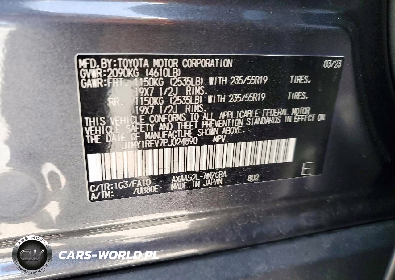 2023 Toyota Rav4 Limited VIN:JTMY1RFV7PJ024890 - 13