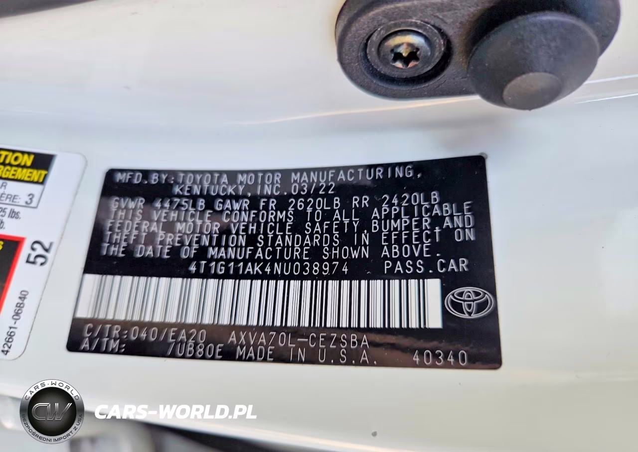 2022 Toyota Camry Se VIN:4T1G11AK4NU038974 - 12