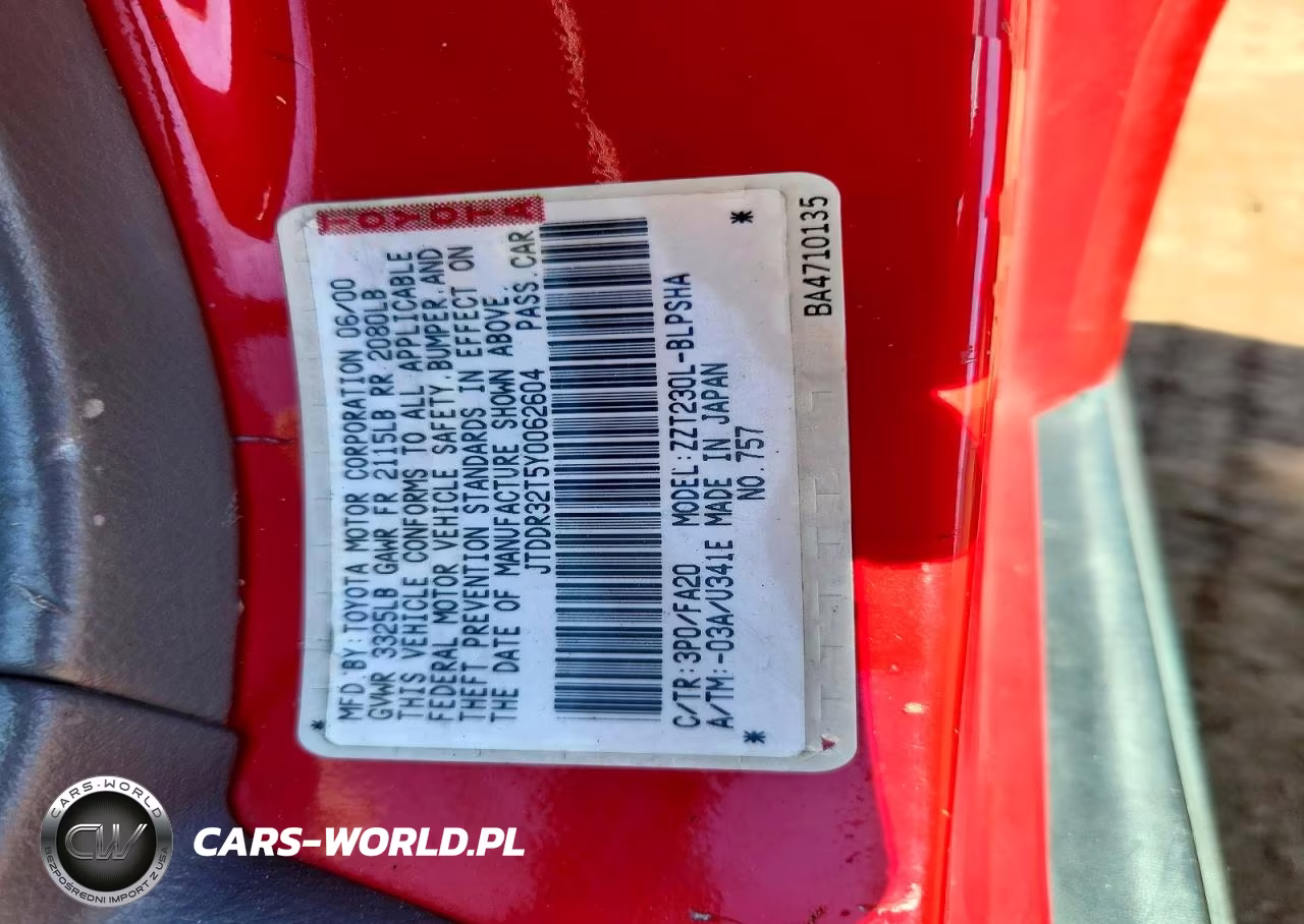 2000 Toyota Celica Gt VIN:JTDDR32T5Y0062604 - 12