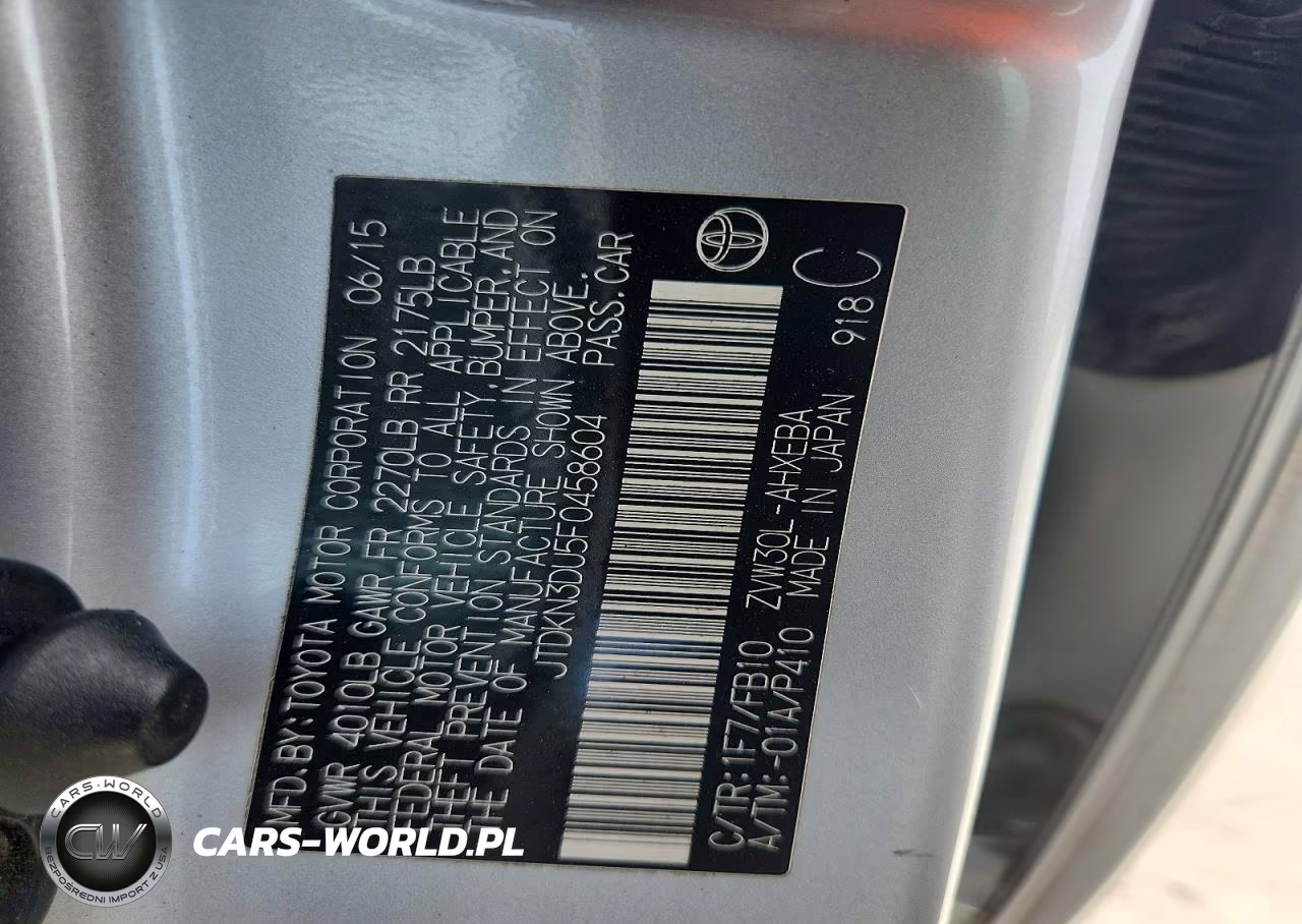 2015 Toyota Prius Two VIN:JTDKN3DU5F0458604 - 13