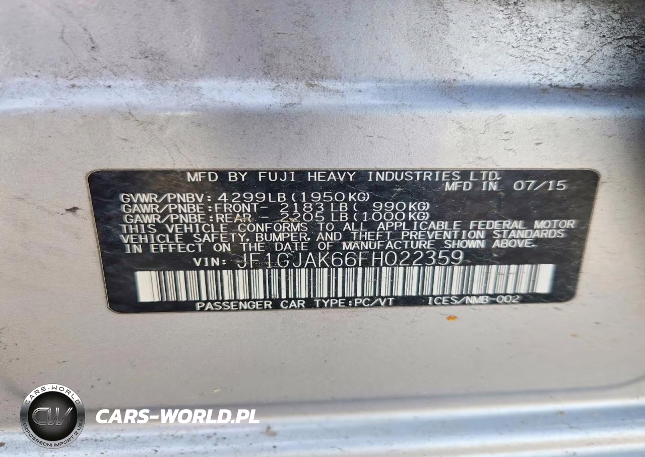 2015 Subaru Impreza Premium Plus VIN:JF1GJAK66FH022359 - 12