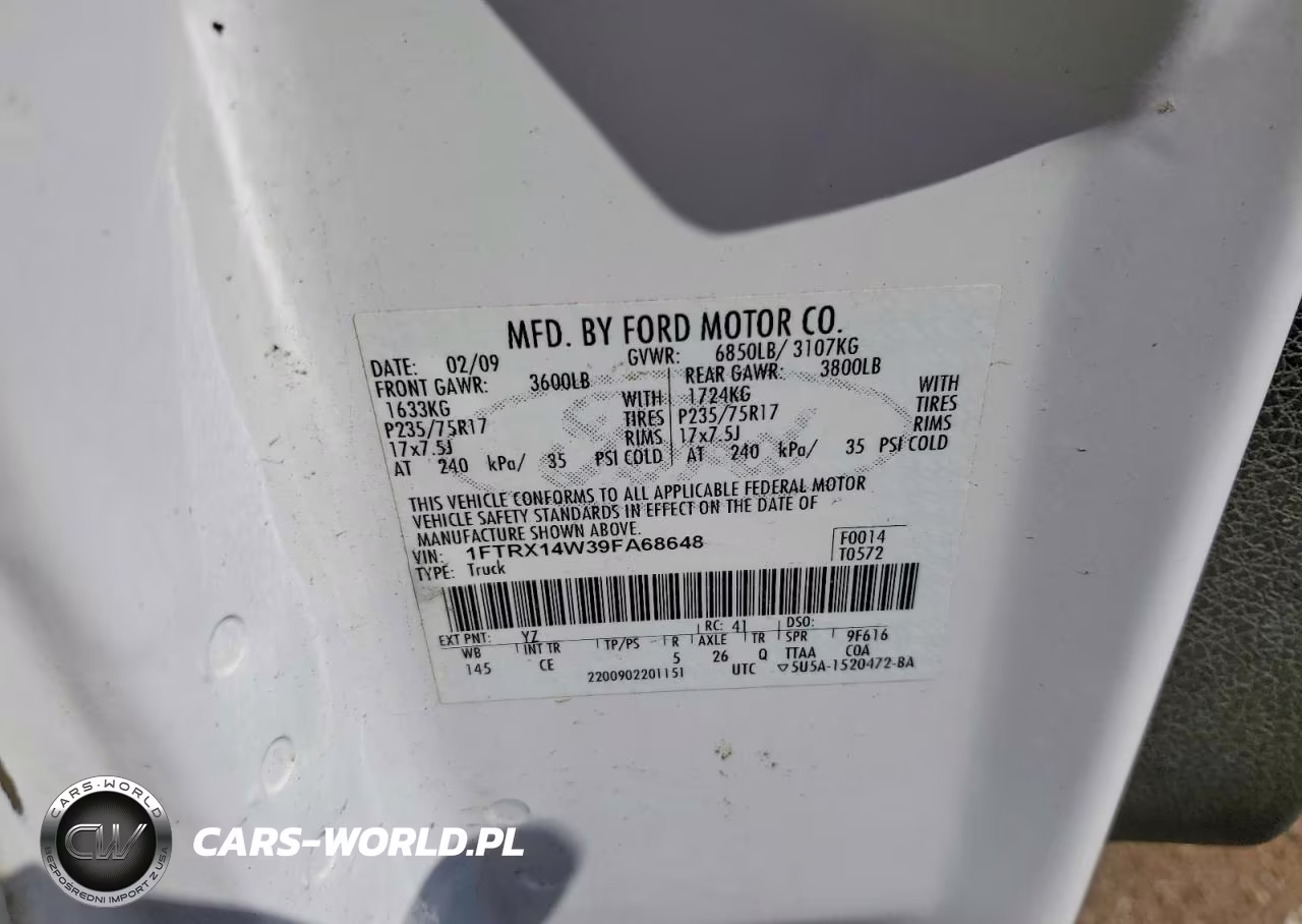 2009 Ford F150 Super Cab VIN:1FTRX14W39FA68648 - 12