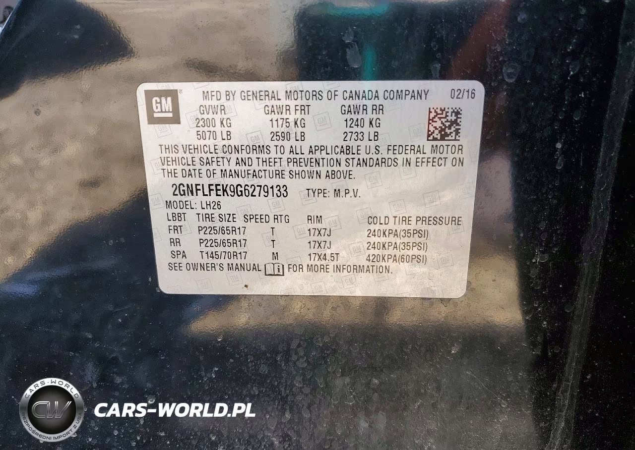 2016 Chevrolet Equinox Lt VIN:2GNFLFEK9G6279133 - 13