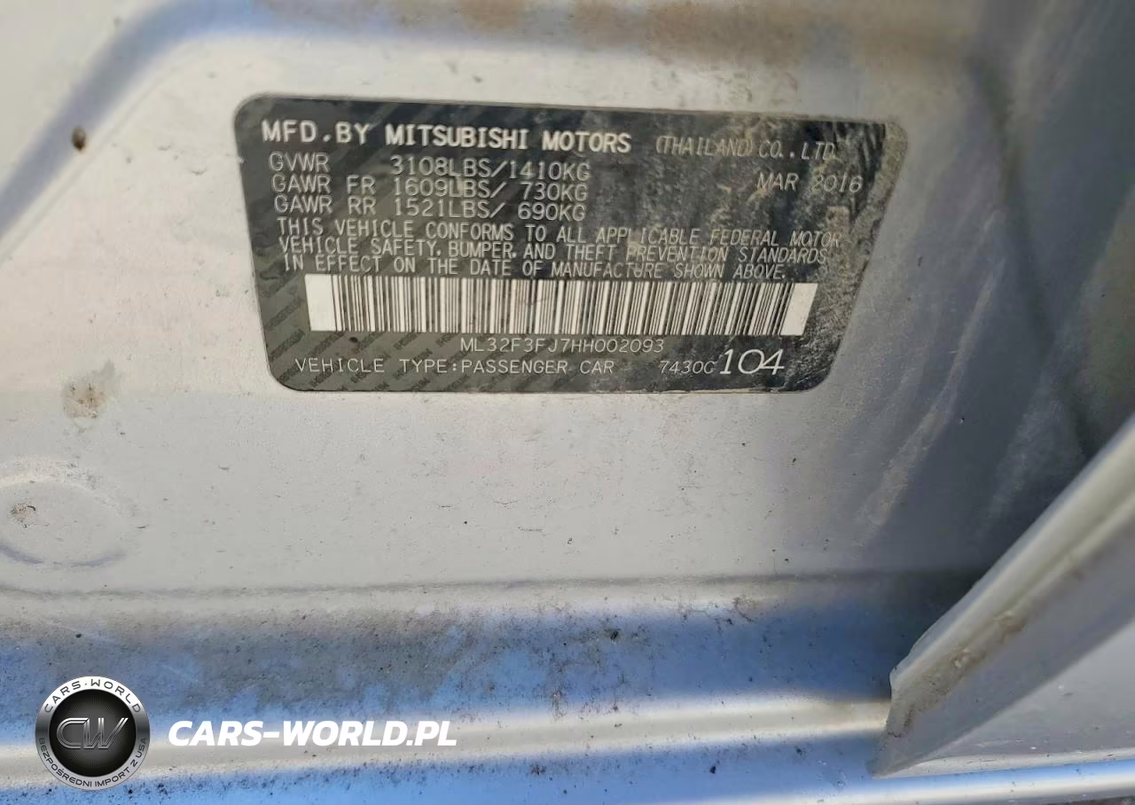 2017 Mitsubishi Mirage G4 Es VIN:ML32F3FJ7HH002093 - 12