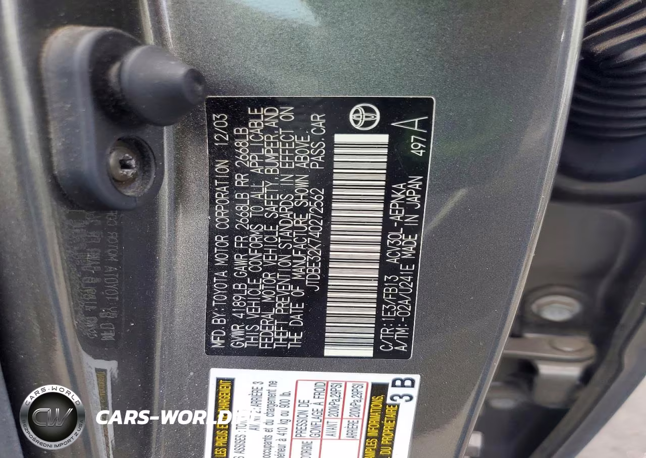 2004 Toyota Camry Le VIN:JTDBE32K740272562 - 12