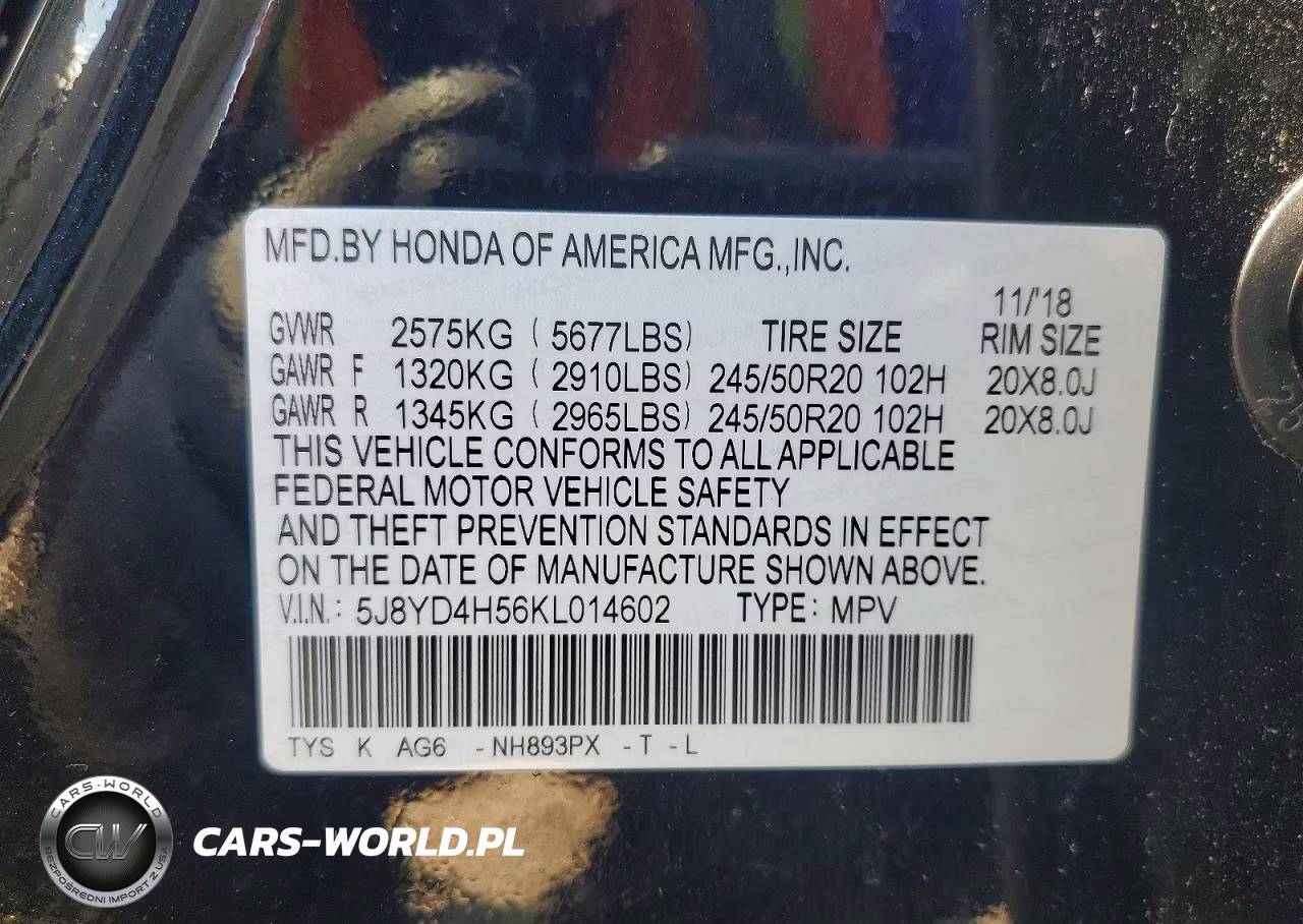 2019 Acura Mdx Technology VIN:5J8YD4H56KL014602 - 14