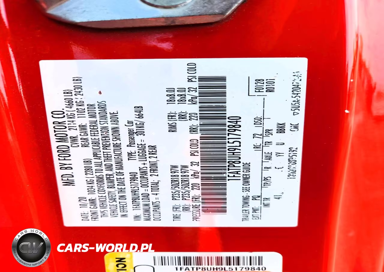 2020 Ford Mustang VIN:1FATP8UH9L5179840 - 12