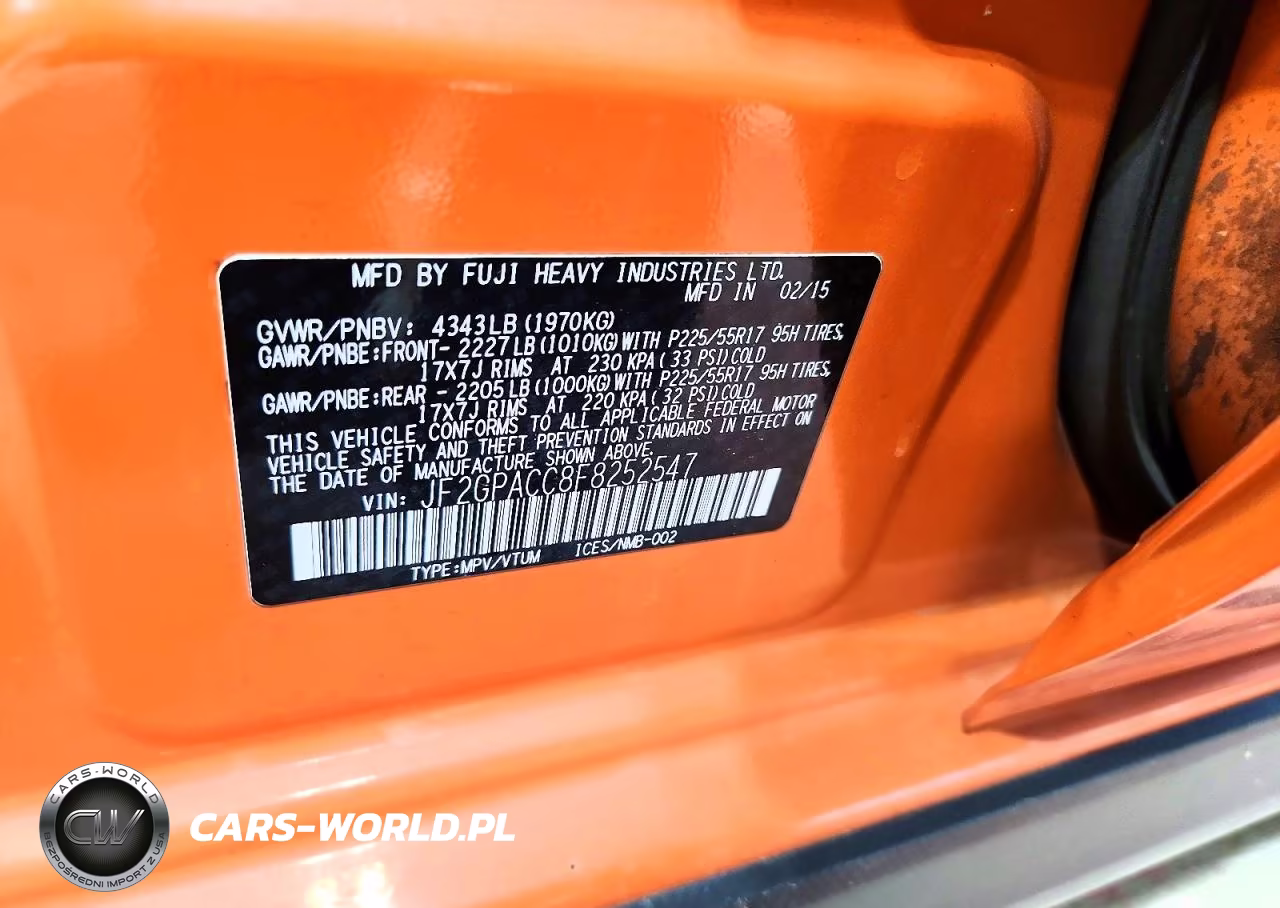 2015 Subaru Xv Crosstrek 2.0 Premium VIN:JF2GPACC8F8252547 - 12