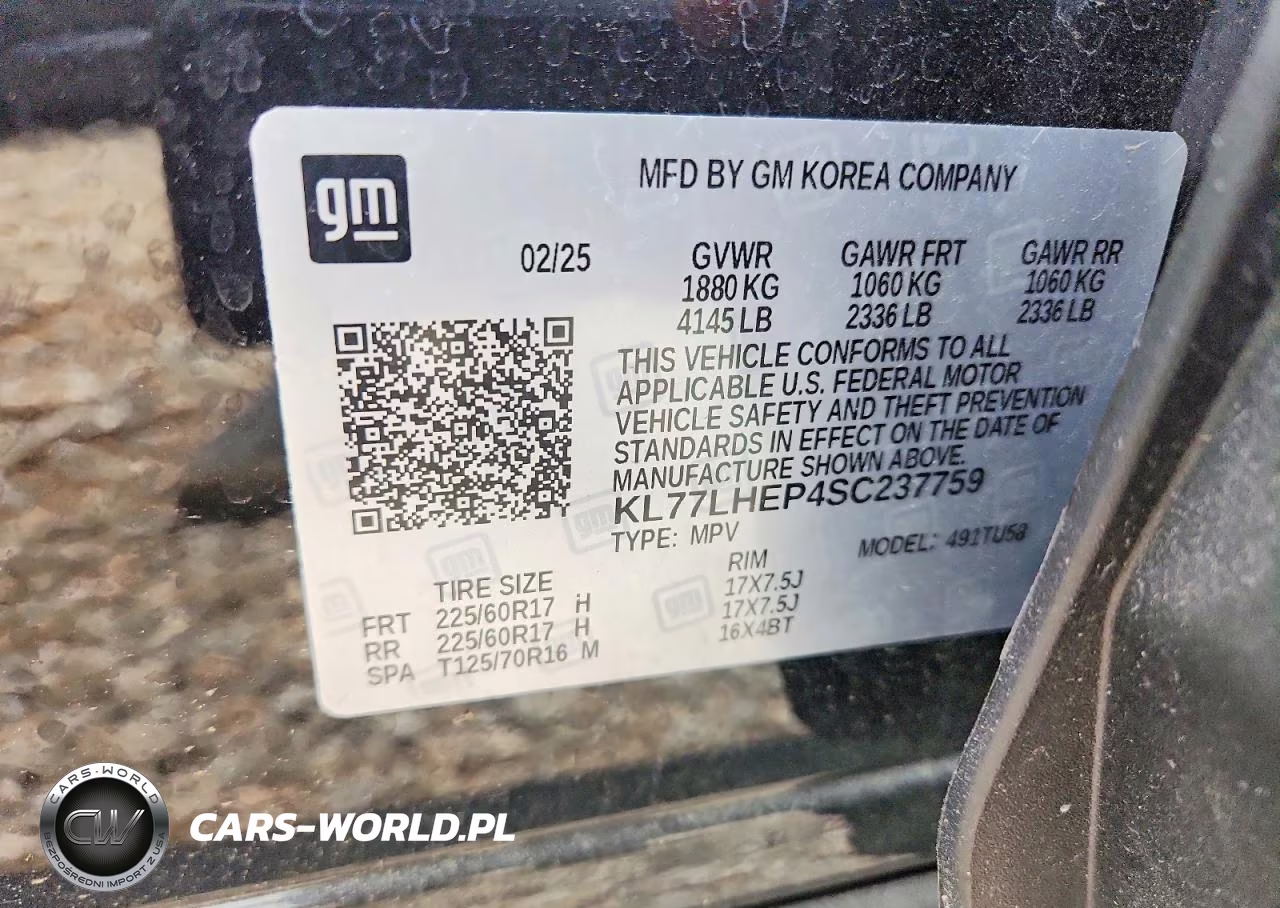 2025 Chevrolet Trax 1Lt VIN:KL77LHEP4SC237759 - 13