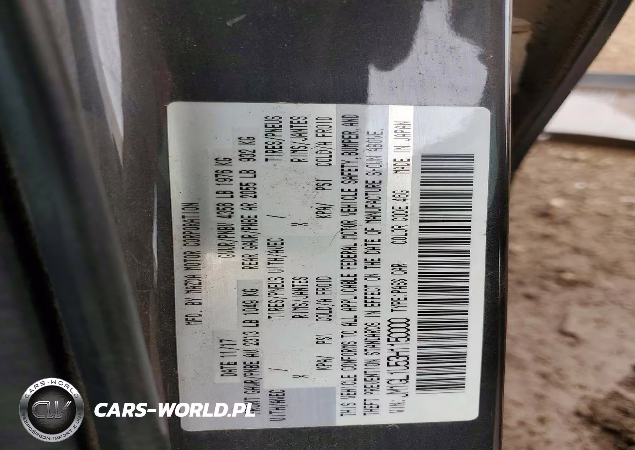 2017 Mazda 6 Sport VIN:JM1GL1U53H1150000 - 12