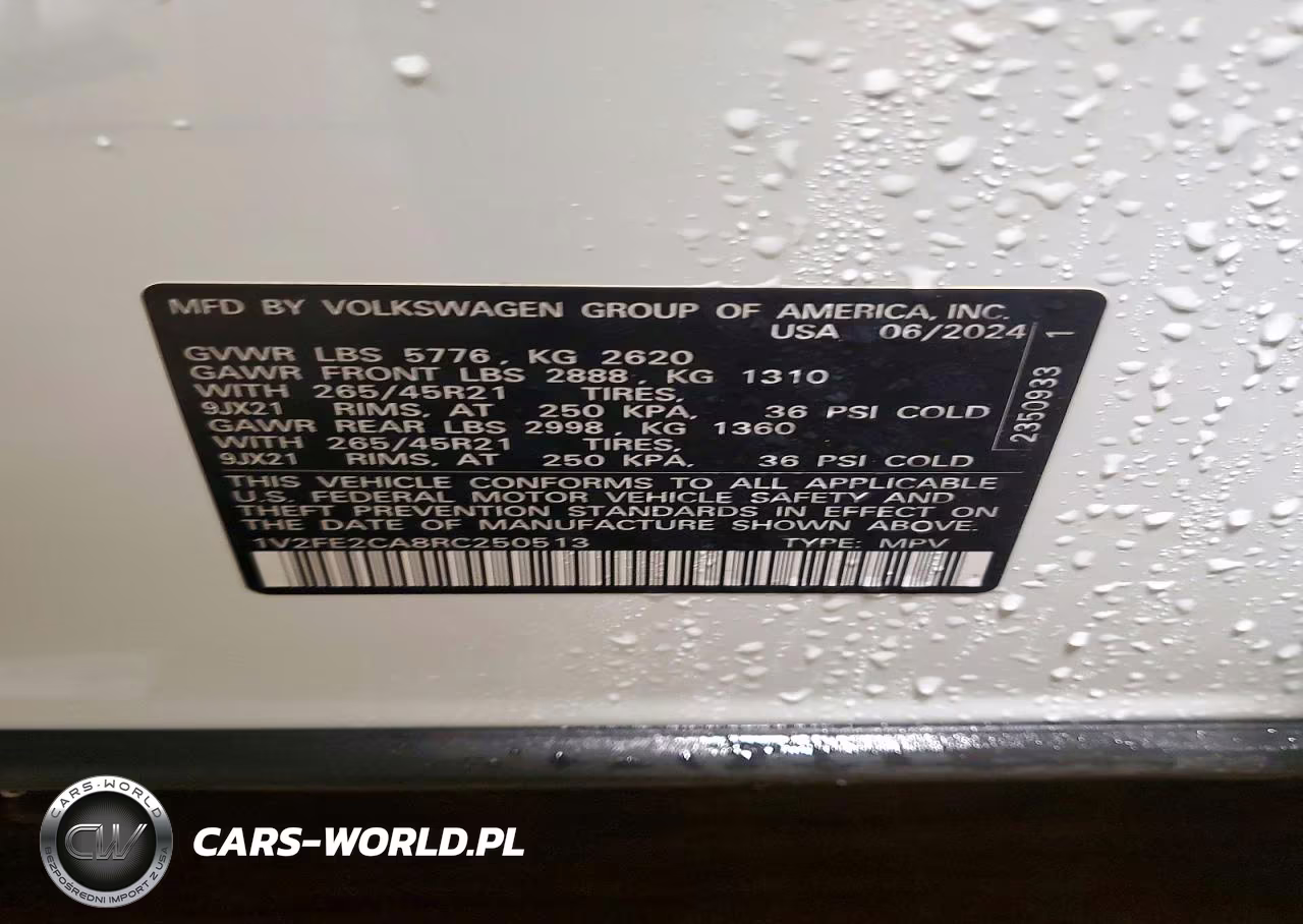 2024 Volkswagen Atlas Cross Sport Sel Premium R-Line VIN:1V2FE2CA8RC250513 - 13