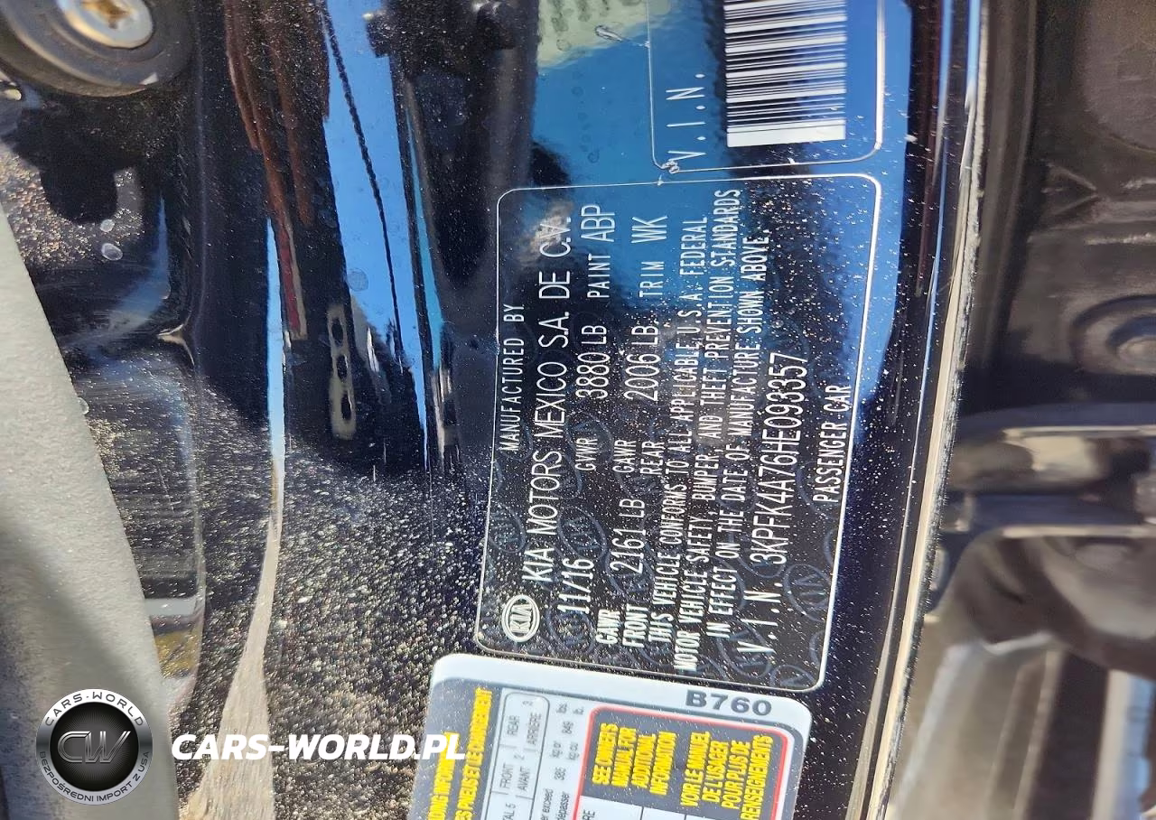 2017 Kia Forte Lx VIN:3KPFK4A76HE093357 - 12