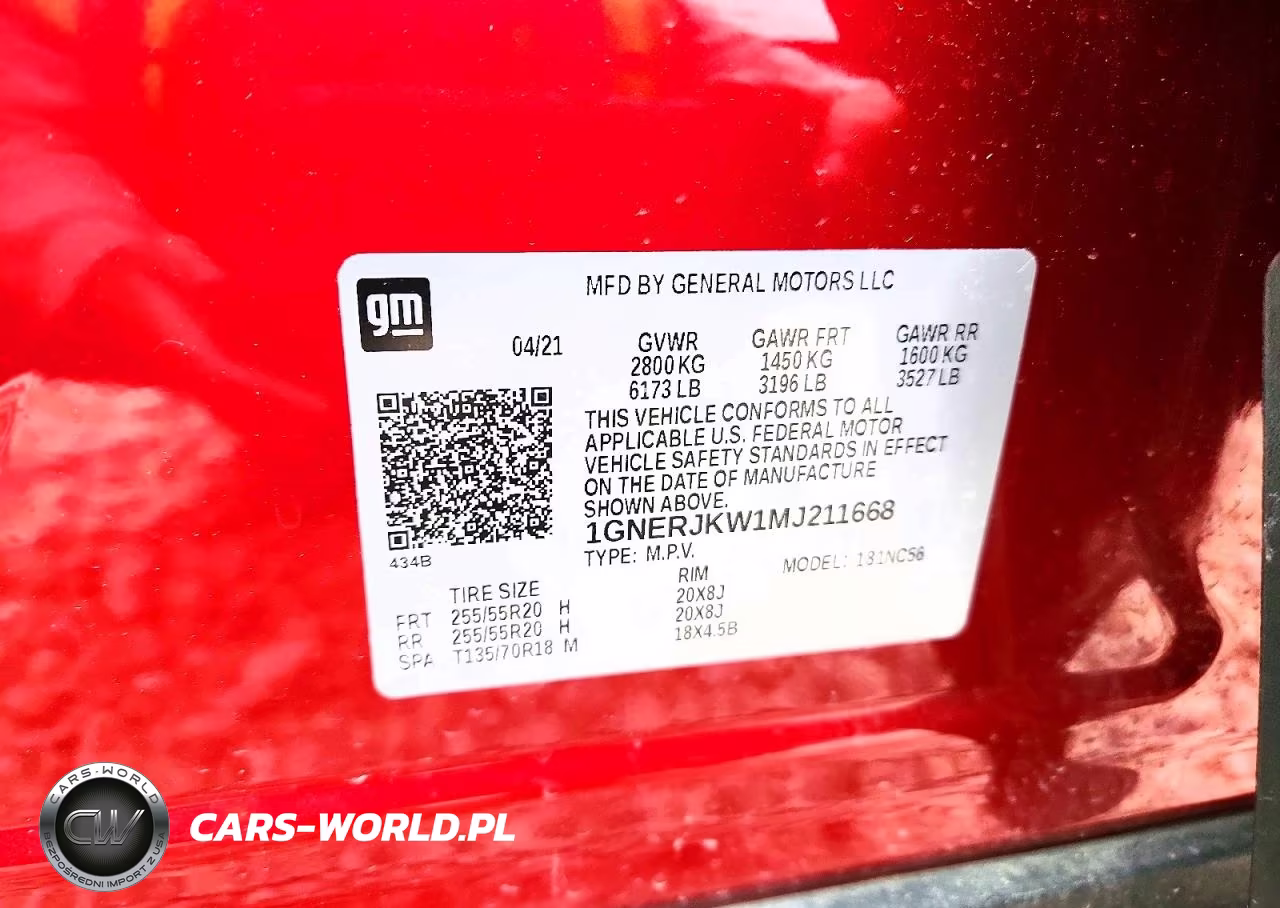 2021 Chevrolet Traverse Rs VIN:1GNERJKW1MJ211668 - 12