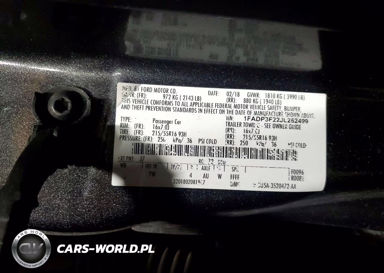 2018 Ford Focus Se VIN:1FADP3F22JL262499 - 12