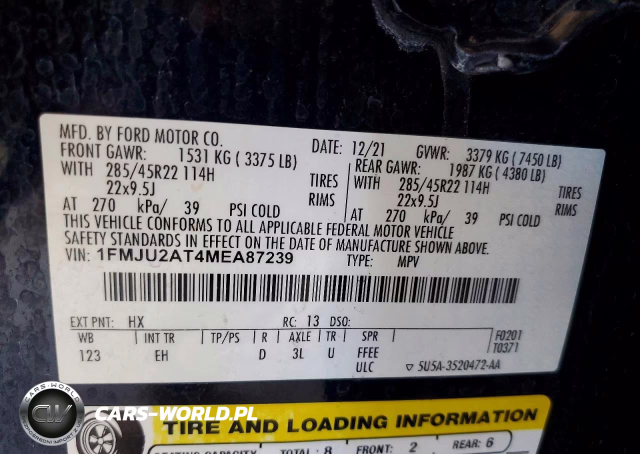 2021 Ford Expedition Limited VIN:1FMJU2AT4MEA87239 - 13