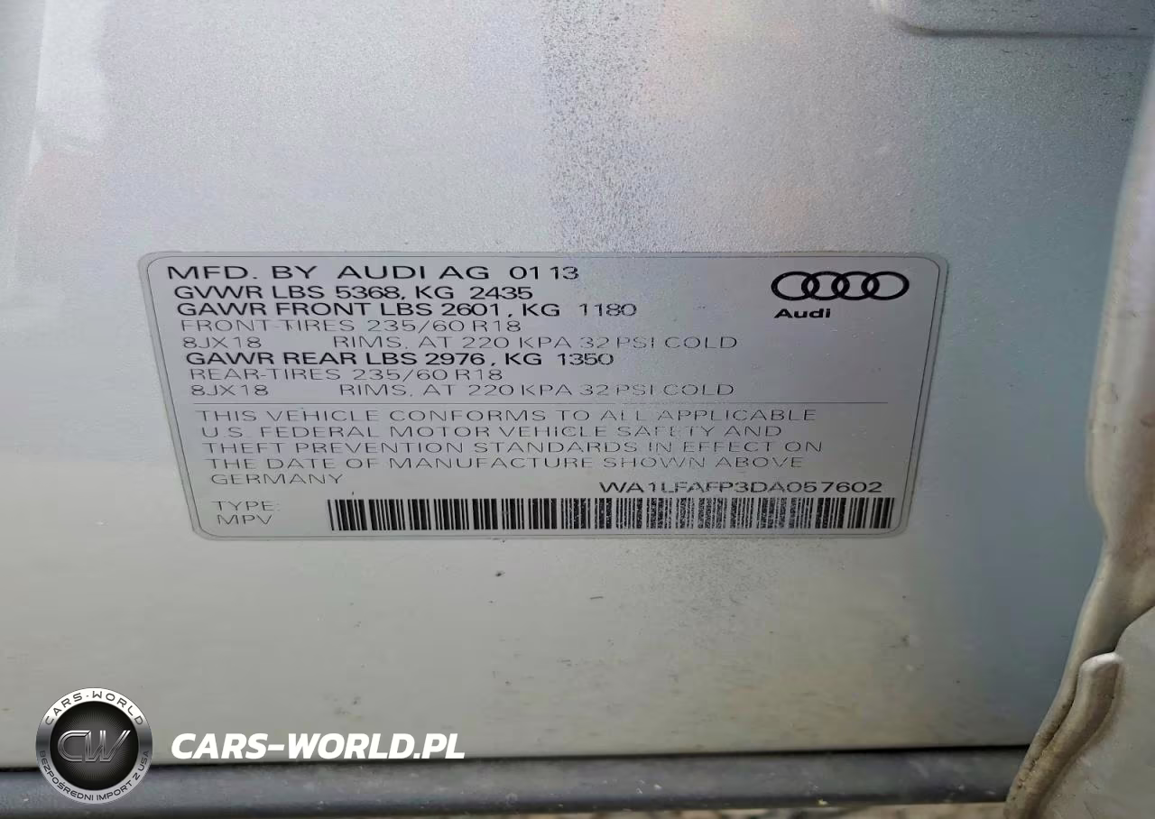 2013 Audi Q5 Premium Plus VIN:WA1LFAFP3DA057602 - 14