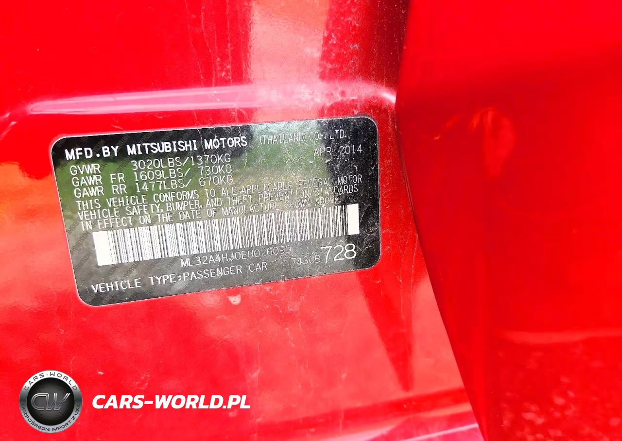 2014 Mitsubishi Mirage Es VIN:ML32A4HJ0EH026099 - 14
