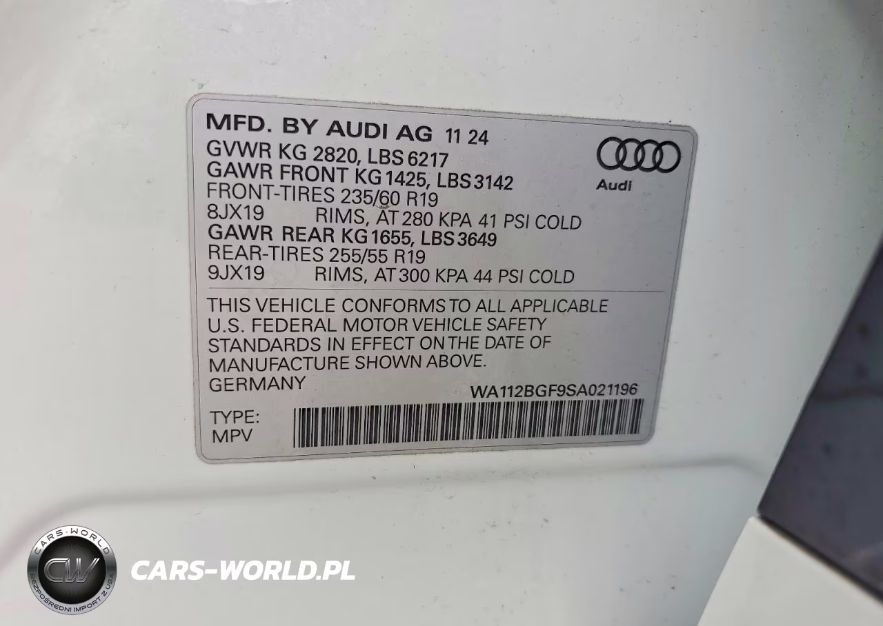 2025 Audi Q6 E-Tron Premium VIN:WA112BGF9SA021196 - 12