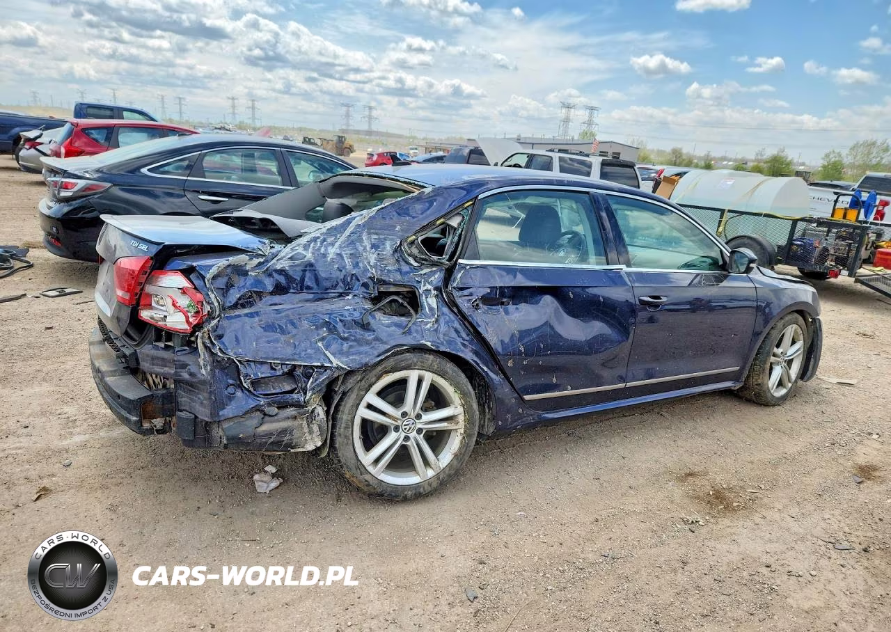 2013 Volkswagen Passat Sel VIN:1VWCN7A38DC138273 - 3