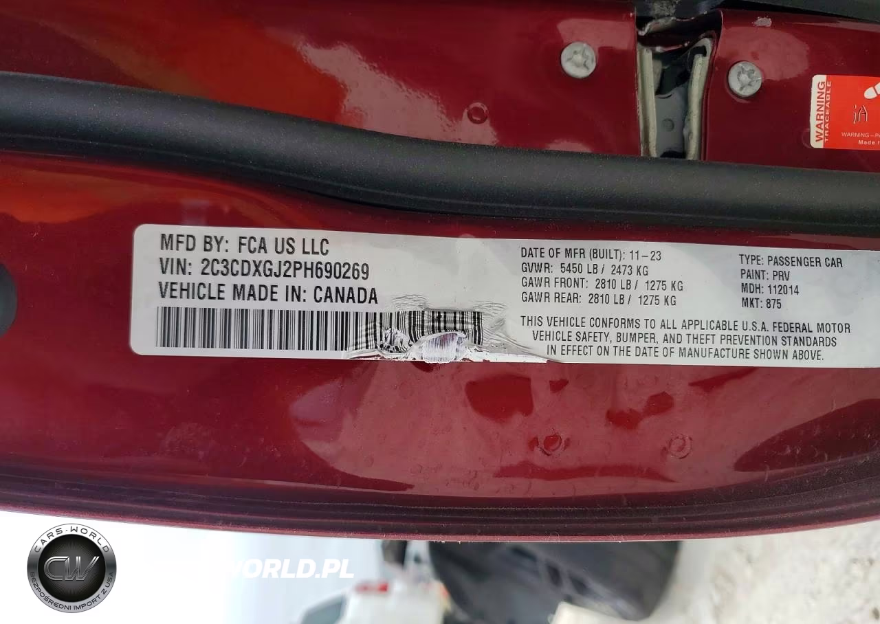 2023 Dodge Charger Scat Pack VIN:2C3CDXGJ2PH690269 - 12