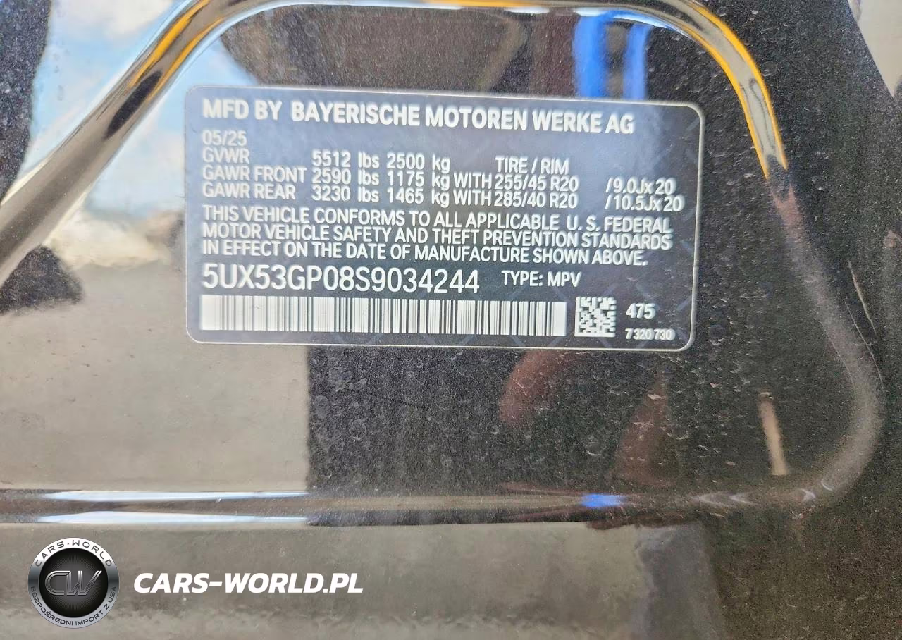 2025 BMW X3 30 xDrive VIN:5UX53GP08S9034244 - 13