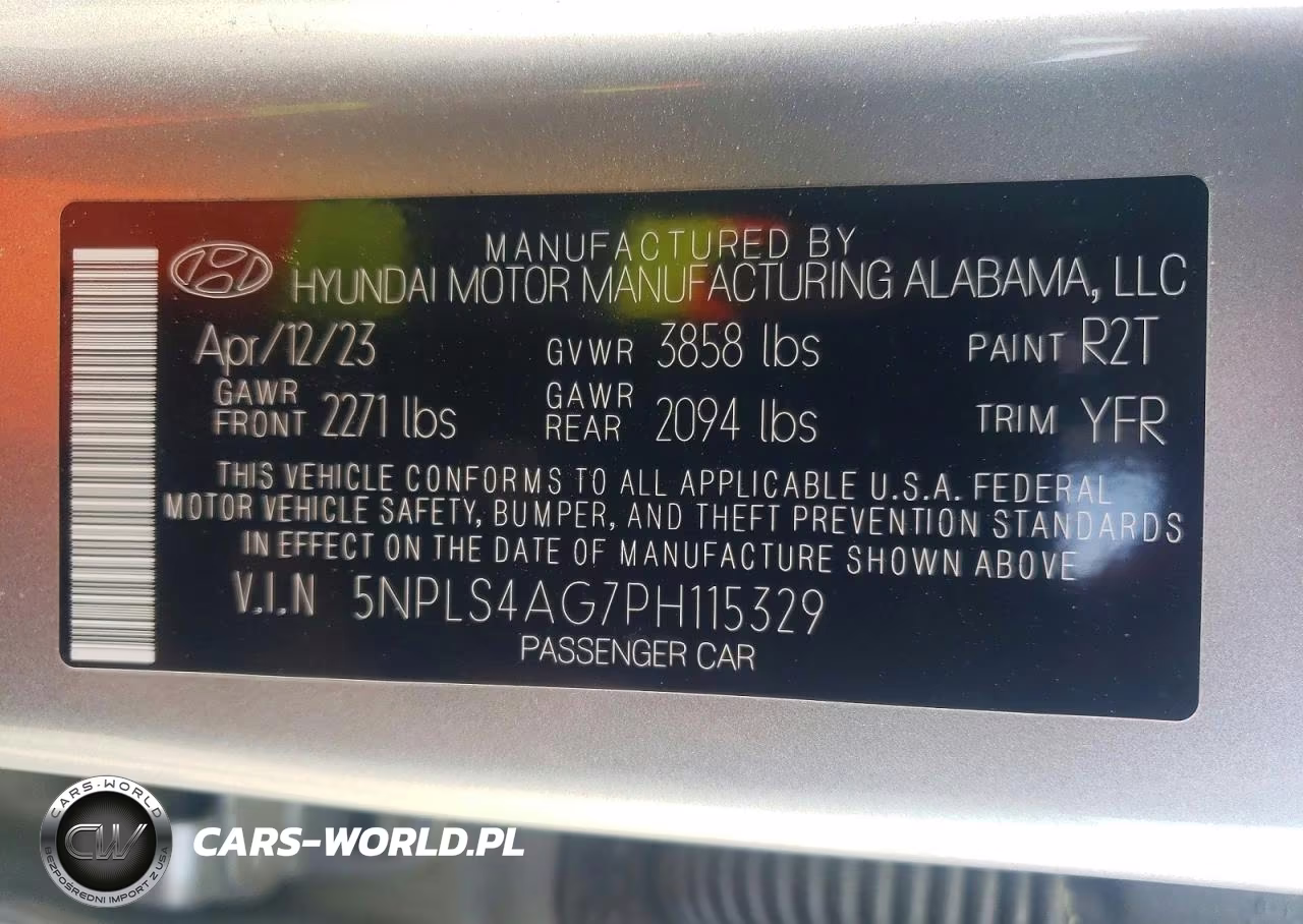 2023 Hyundai Elantra Sel VIN:5NPLS4AG7PH115329 - 12