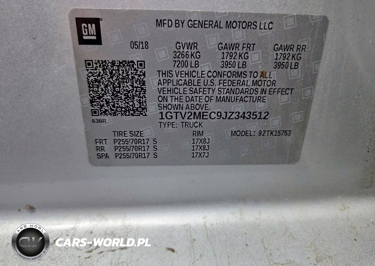2018 GMC Sierra K1500 Sle VIN:1GTV2MEC9JZ343512 - 12