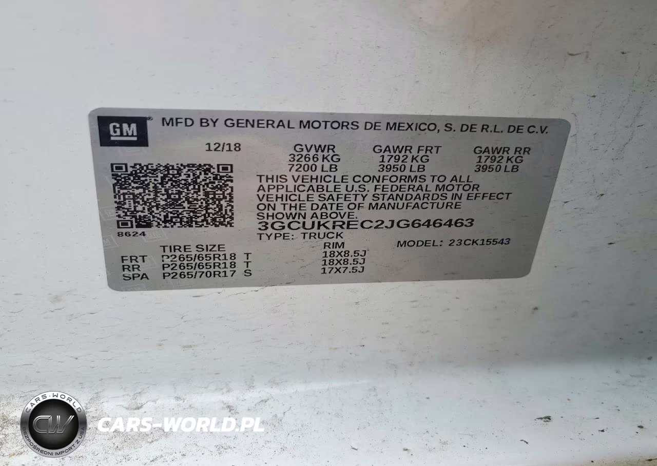 2018 Chevrolet Silverado K1500 Lt VIN:3GCUKREC2JG646463 - 12