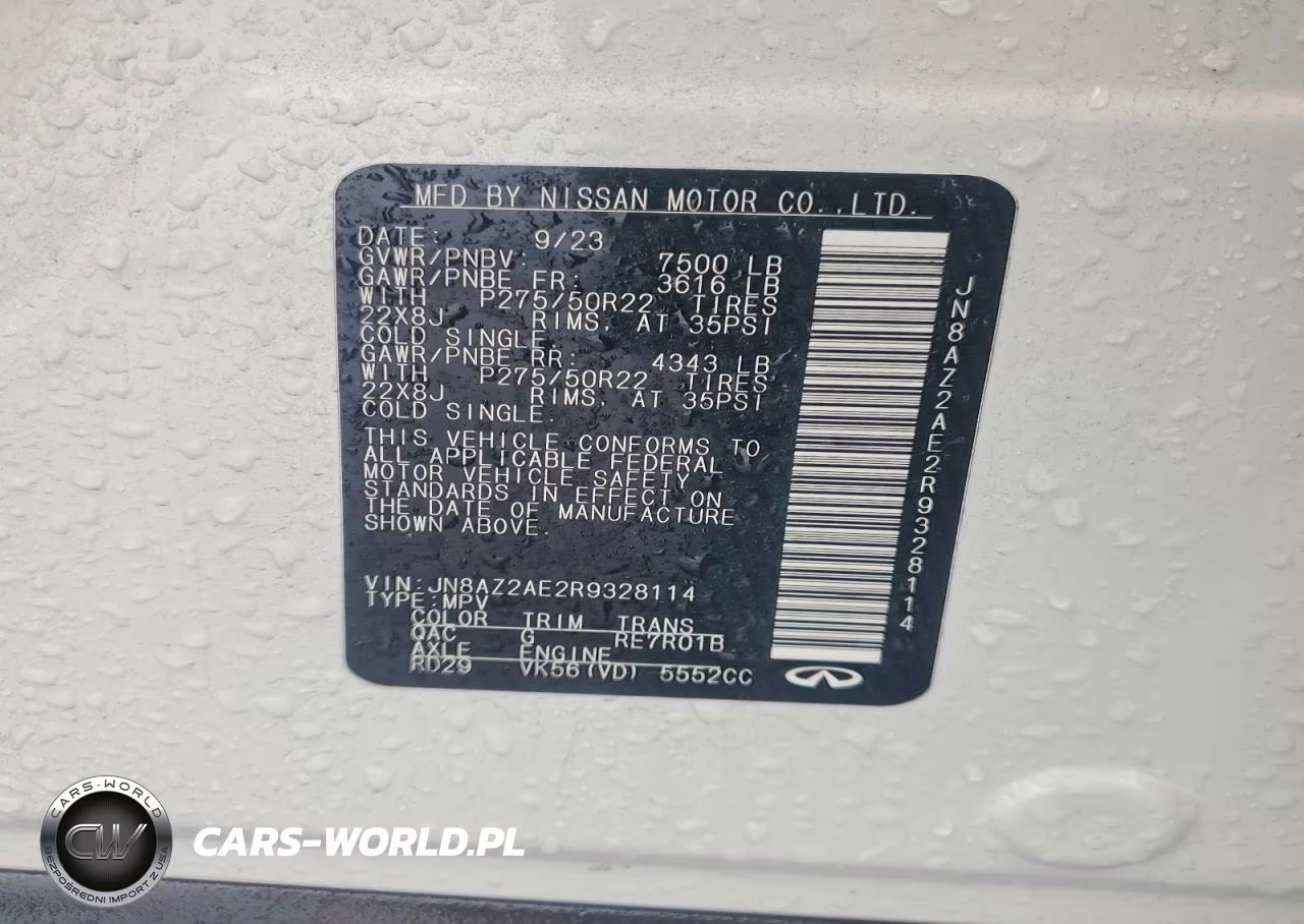 2024 Infiniti Qx80 Luxe VIN:JN8AZ2AE2R9328114 - 13